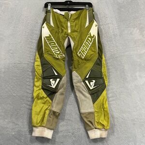 Thor Core Performance Motocross Pants Mens 26x26.5 Green White‎ Biker